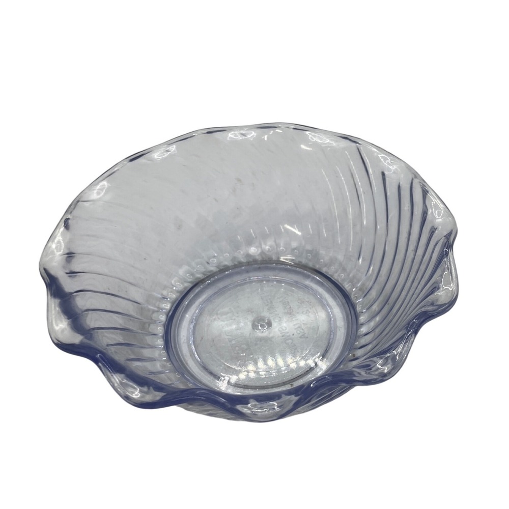 Dinex Clear Swirl Plastic Bowl Small Snack Dessert‎ Bowl Made in USA